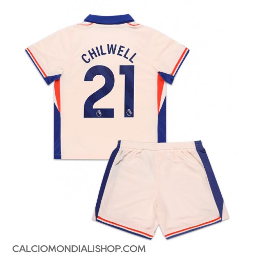 Maglie da calcio Chelsea Ben Chilwell #21 Seconda Maglia Bambino 2024-25 Manica Corta (+ Pantaloni corti)